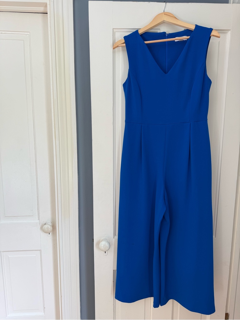 Calvin Klein Cobalt Blue Wide-Leg Jumpsuit